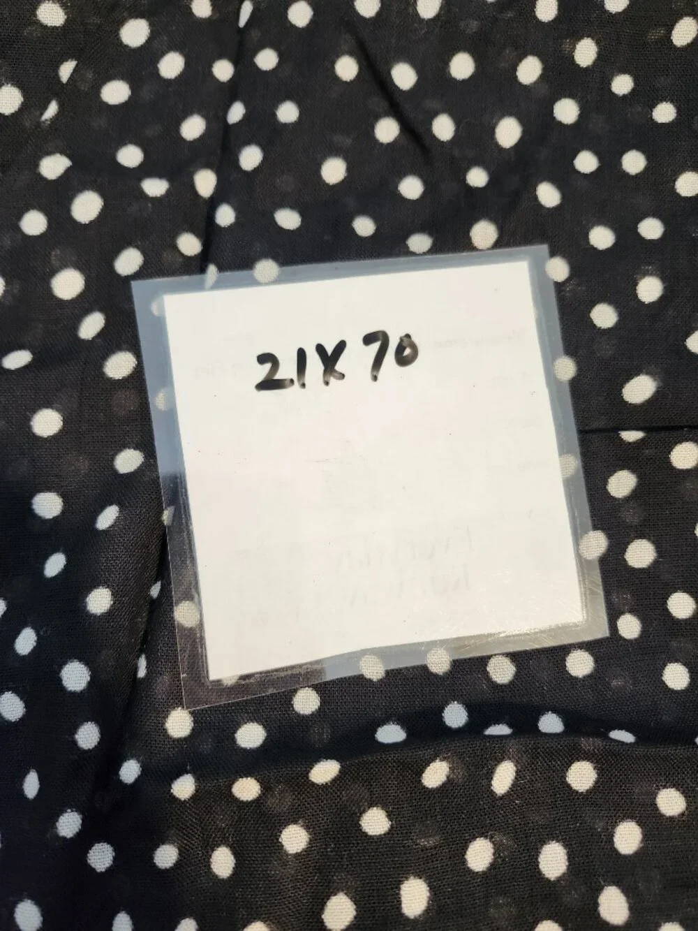 Polka Dot Scarf Black White 70 x 21